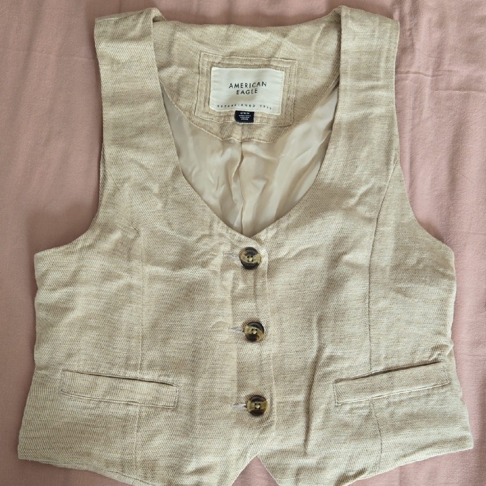 American Eagle Light Tan Vest